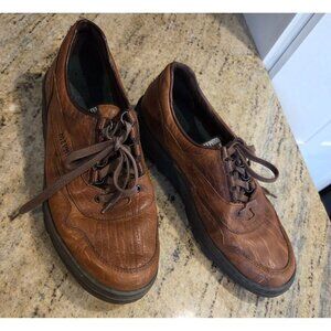 Mephisto Mens Size 9 US Dribbler Runoff Walking Shoes Brown Leather Air Bag